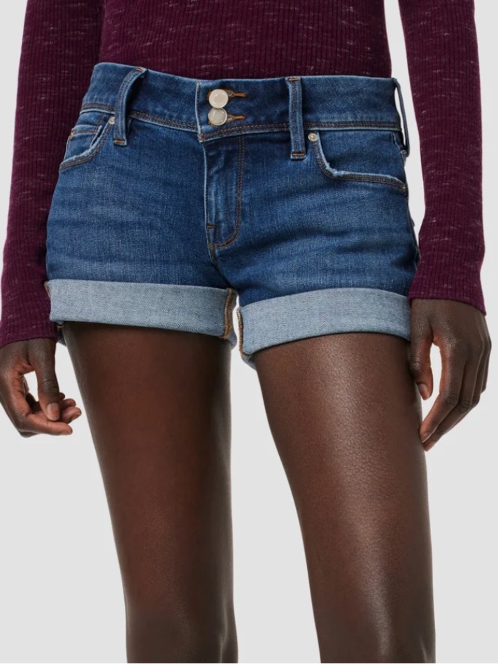 Hudson Croxley Mid Thigh Denim Shorts 26